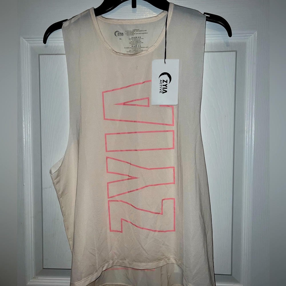 NWT ZYIA  Pink Athletic Tank Top XL
